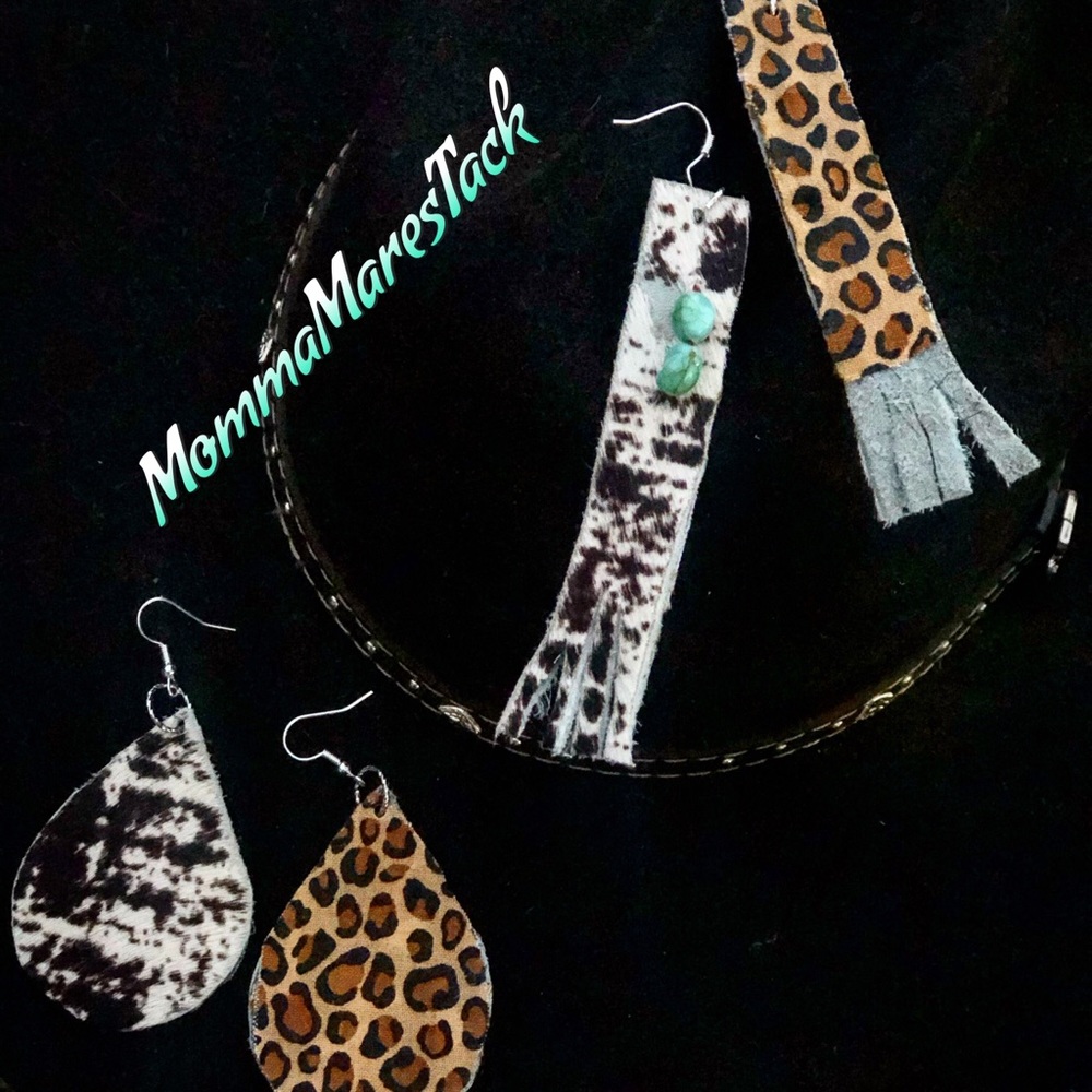 Hair on Hide Earrings